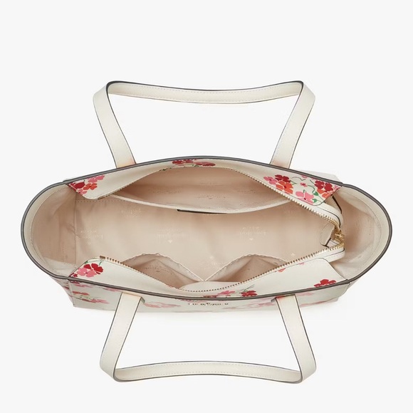 NWT💃Kate Spade Staci Sunny Floral Clusters Printed Medium Tote - Picture 9 of 10